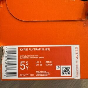 Nike Kyrie Flytrap III Kids Sneakers - White, Black, Blue